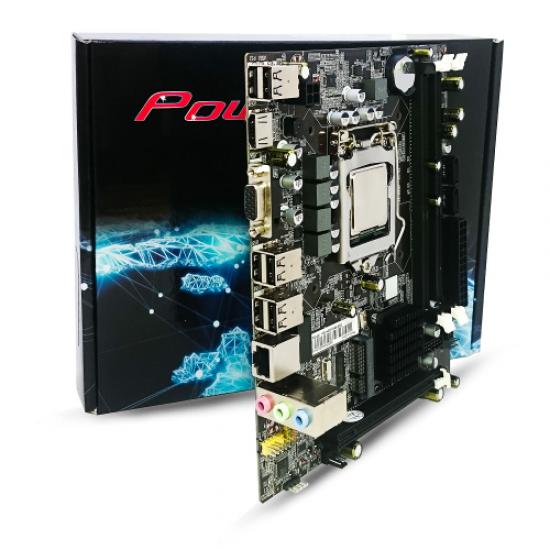 POWERGATE PG-H55-MA4-650 2xDDR3 HDMI,D-SUB, 6x USB 2,0, 1x PCI-Ex 16X, LGA1156 + Intel i5-650 CPU