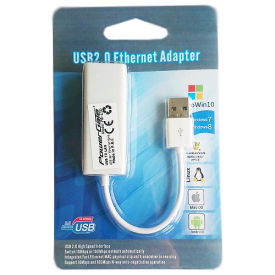 POWERGATE PG-L10 100Mbit FAST USB 2,0 Ethernet Kartı