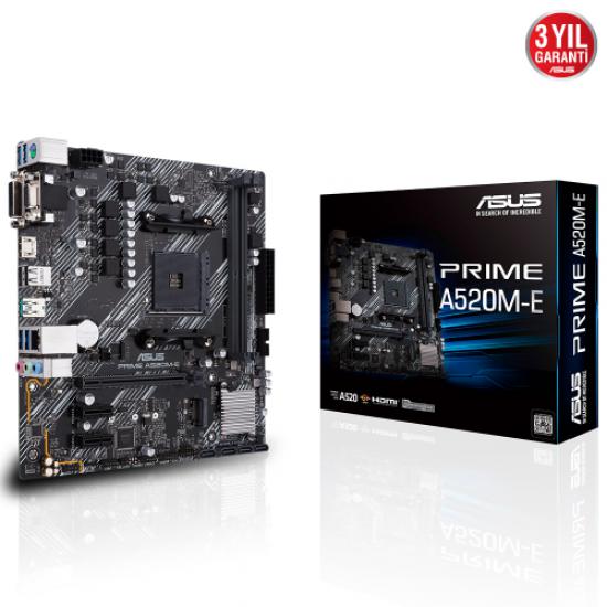 ASUS PRIME A520M-E D-SUBI HDMI DVI M.2 USB2,0 AM4