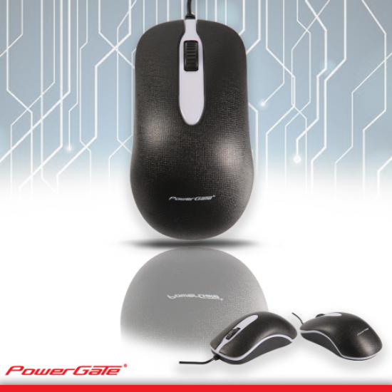 PowerGate R503 USB Kablolu Işıklı MOUSE (Siyah)