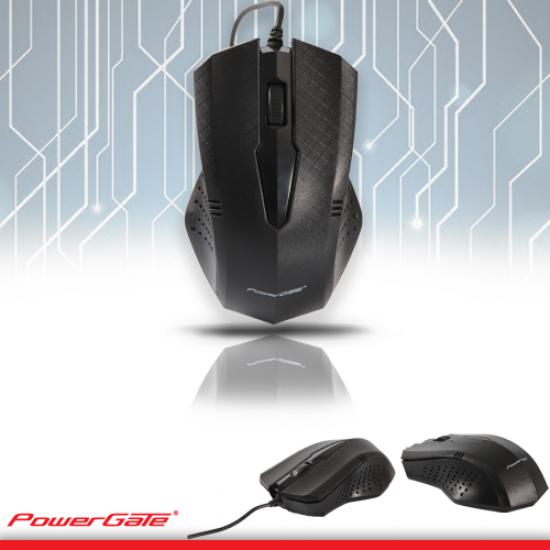 PowerGate R504 USB Kablolu MOUSE (Siyah)