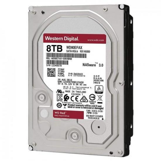 WD RED WD80EFAX 3,5’’ 8TB, 256mb, 5400 Rpm, 7/24-NAS-SERVER HDD