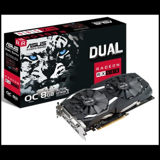 ASUS DUAL RX580-O8G 8Gb DDR5 256Bit VGA (Sınırlı Stok)