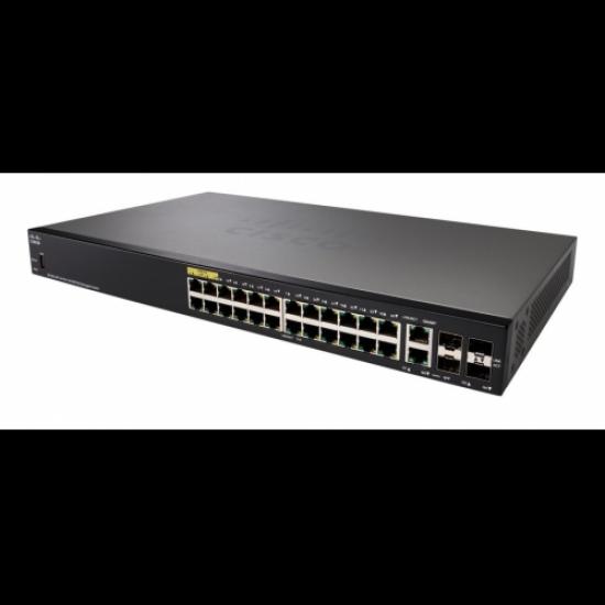 CISCO SF350-24P-K9-EU 24XPOE 2XSFP Managed Switch