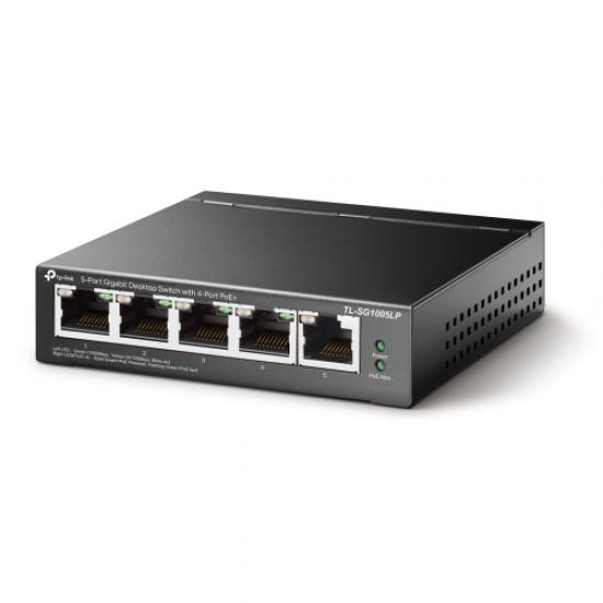 TP-LINK SG1005LP 5 Port Gigabit 4 Port Poe 40W Metal Kasa Switch