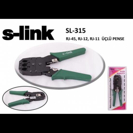 S-LINK SL-315 RJ45/RJ12/RJ11 Üçlü Pense