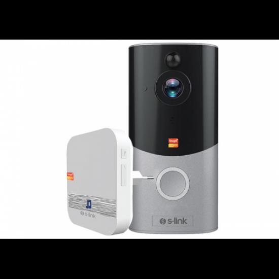 S-LINK SL-EG22 Kablosuz WiFi, HD Kameralı, İki Taraflı Ses, Pır Hareket Algılama, Gece Modu, Canlı Yayın imkanı, Akıllı Kapı Zili