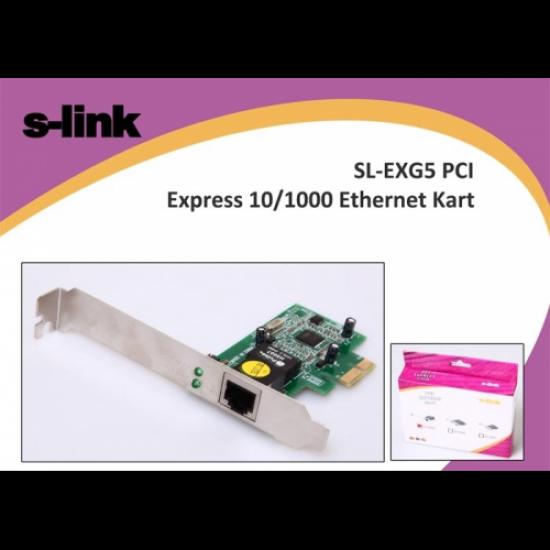 S-LINK SL-EXG5 PCI Express 100/1000 Ethernet Kart