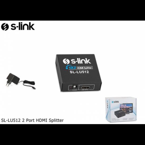 S-LINK SL-LU512 2 Port HDMI Splitter