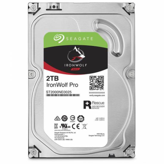 SEAGATE IRONWOLF PRO 3,5’’ 2TB 256Mb ST2000NE001, 7200Rpm, SERVER/NAS HDD (Recertified)