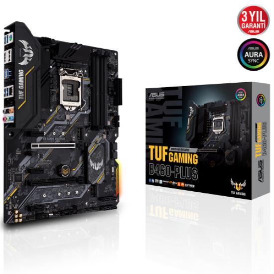 ASUS TUF GAMING B460-PLUS DP HDMI USB3,2 LGA1200 10.Nesil