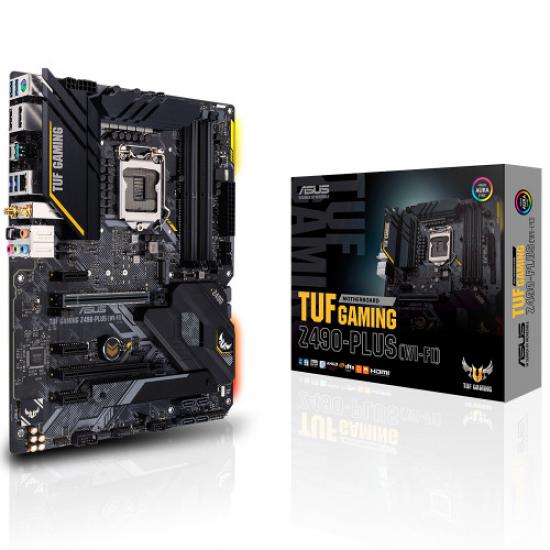 ASUS TUF GAMING Z490-PLUS WiFi HDMI DP USB3,2 M.2 LGA1200 10. Nesil