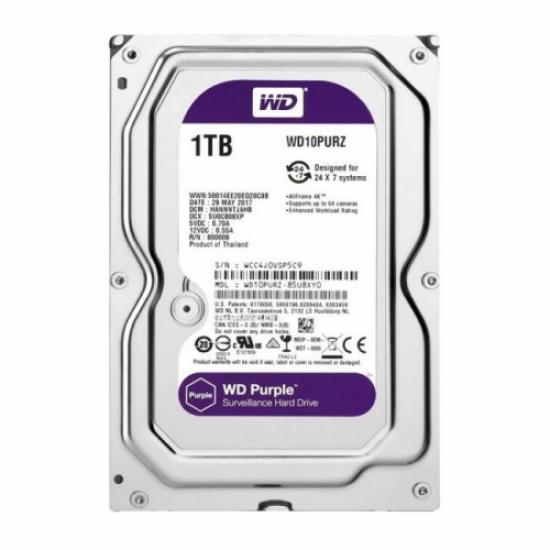 WD PURPLE WD10PURZ 3,5’’ 1TB, 64mb, 5400 Rpm, 7/24 Güvenlik HDD