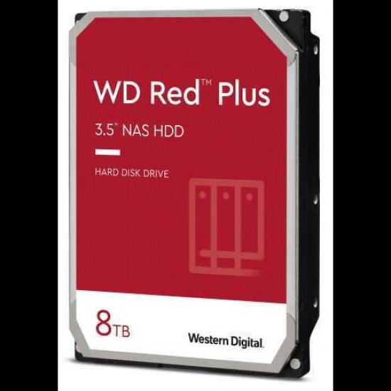 WD RED Plus WD80EFBX 3,5’’ 8TB, 256mb, 7200 Rpm, 7/24-NAS-SERVER HDD