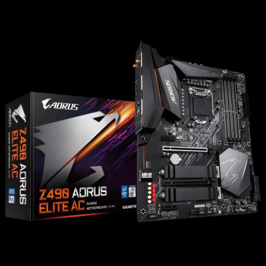 GIGABYTE Z490 AORUS ELITE AC HDMI USB 3,2 M.2 LGA1200 10.Nesil