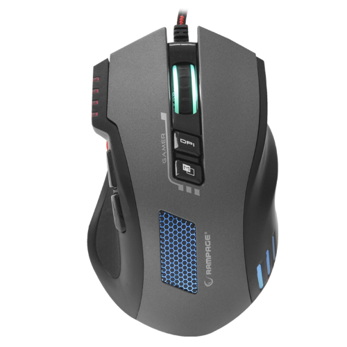 RAMPAGE SMX-R80 Gaming Mouse RGB, MACRO, 320DPI, USB