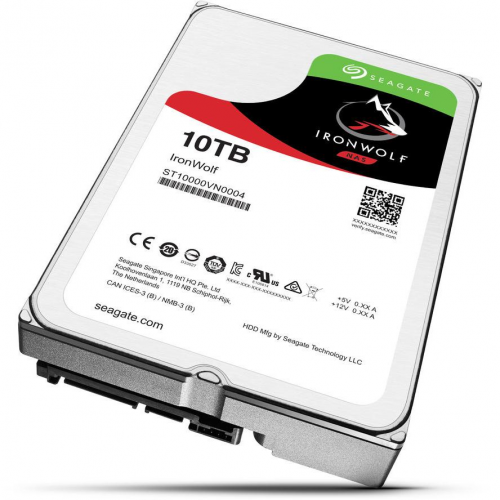 SEAGATE IRONWOLF 3,5’’ 10TB 256Mb ST10000VN0008, 7200Rpm, SERVER/NAS HDD