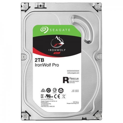 SEAGATE IRONWOLF PRO 3,5’’ 2TB 128Mb ST2000NE0025, 7200Rpm, SERVER/NAS HDD (Recertified)