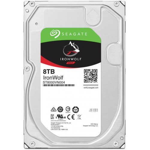 SEAGATE IRONWOLF 3,5’’ 8TB 256Mb ST8000VN004, 7200Rpm, SERVER/NAS HDD