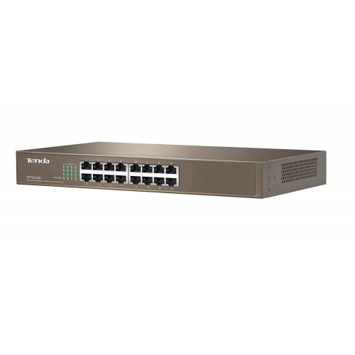 Tenda TEF1016D 16Port 10/100 Rack-M, Metal Kasa, Switch