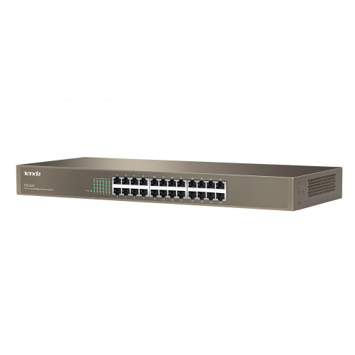 Tenda TEF1024D 24Port 10/100 Rack-M, Metal Kasa, Switch