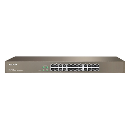 Tenda TEF1024D 24Port 10/100 Rack-M, Metal Kasa, Switch