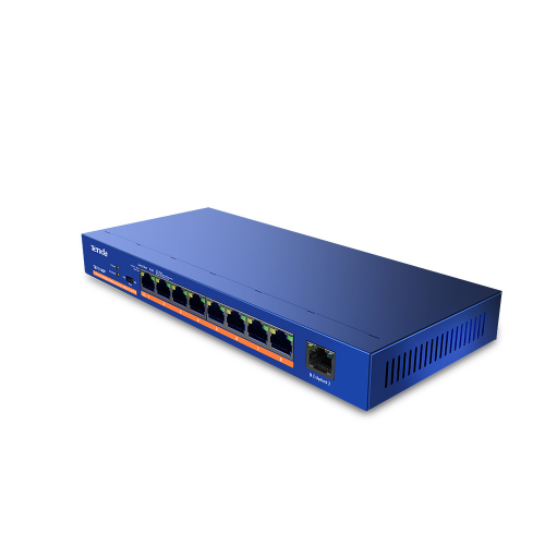 Tenda TEF1109P-8-63W 9Port 10/100, 8X PoE 63W, Metal Kasa, Switch