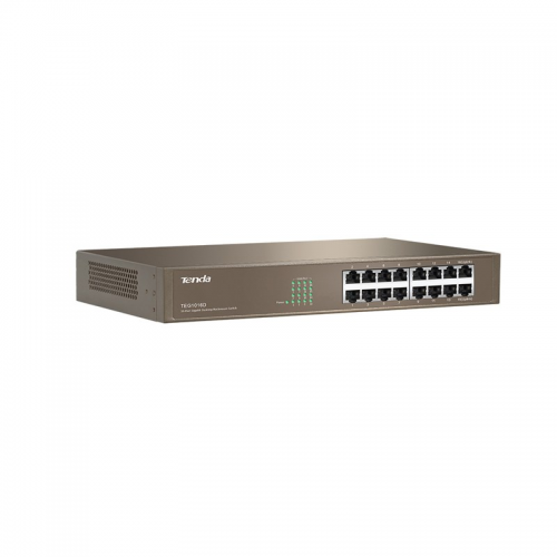 Tenda TEG1016D 16Port GigaBit, Rack-M, Metal Kasa, Switch