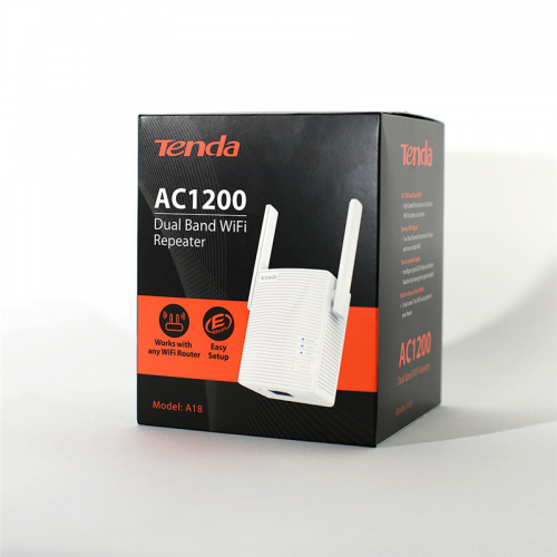 Tenda A18 WiFi AC1200Mbps 2,4Ghz-5Ghz Dual,   2 Anten Menzil Arttırıcı