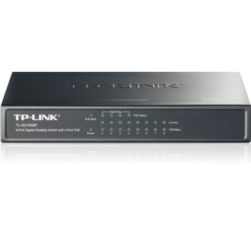 TP-LINK SG1008P 8Port GigaBit 4Port PoE 55W Metal Kasa Switch