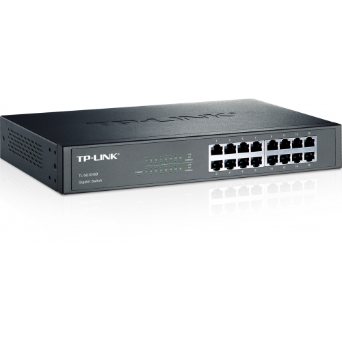 TP-LINK SG1016D 16 Port GigaBit Rackmount Metal Kasa Switch