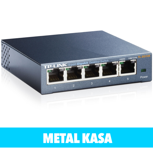 TP-LINK SG105  5 Port GigaBit Metal Kasa Switch