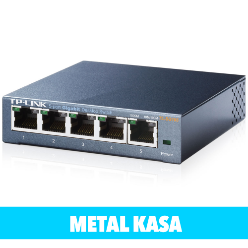 TP-LINK SG105  5 Port GigaBit Metal Kasa Switch