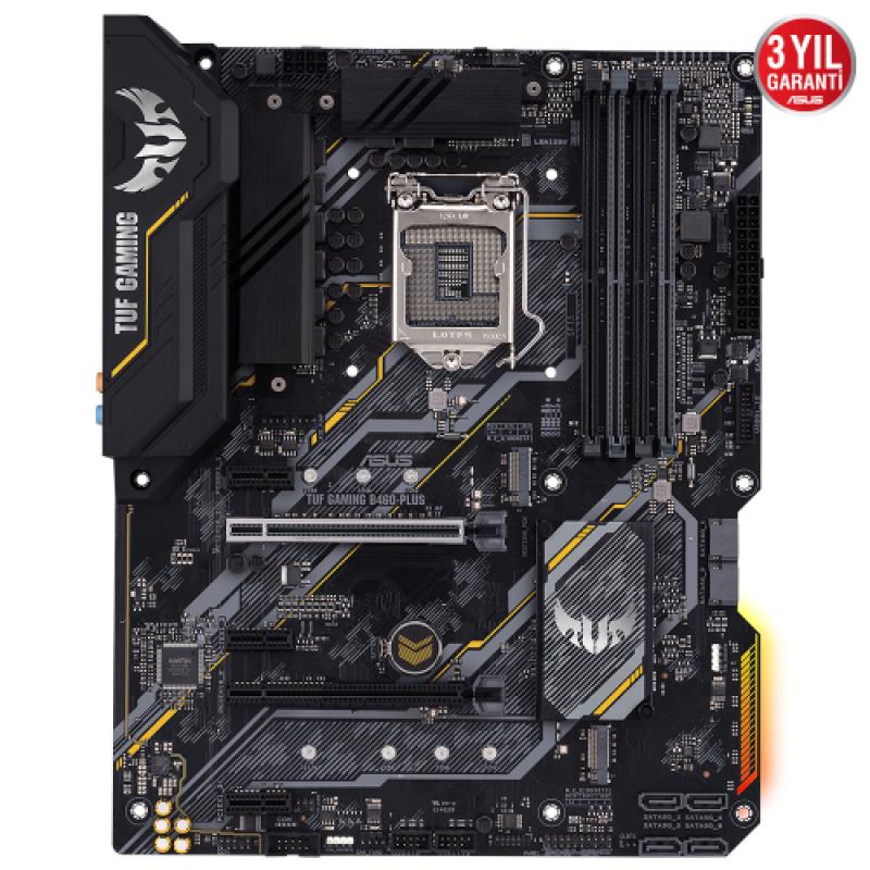 ASUS TUF GAMING B460-PLUS DP HDMI USB3,2 LGA1200 10.Nesil