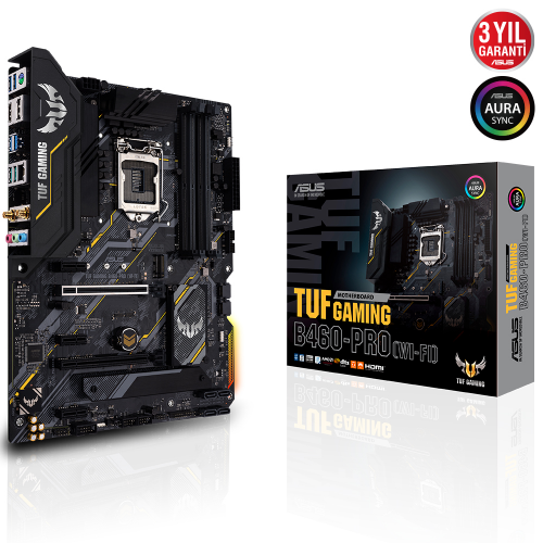 ASUS TUF GAMING B460-PRO WIFI DP HDMI USB3,2 LGA1200 10.Nesil