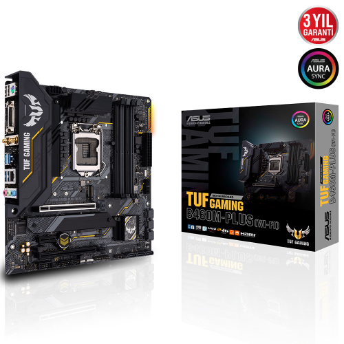 ASUS TUF GAMING B460M-PLUS WIFI DVI HDMI DP LGA1200 10.Nesil