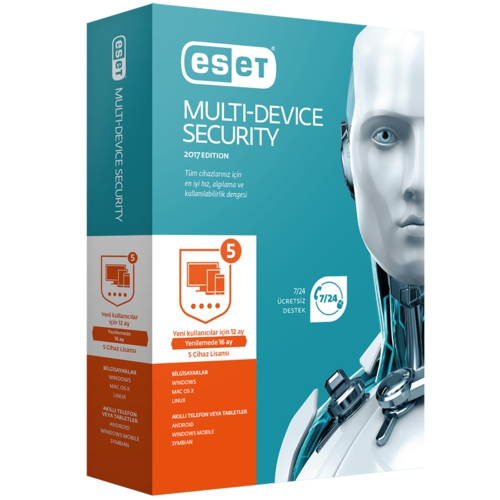 ESET INTERNET SECURITY 5 Kullanıcı , 1 YIL