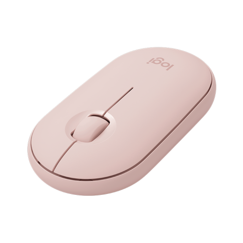 LOGITECH M350 Pebble Kablosuz Mouse (Rose) İnce ve Sessiz (910-005717)