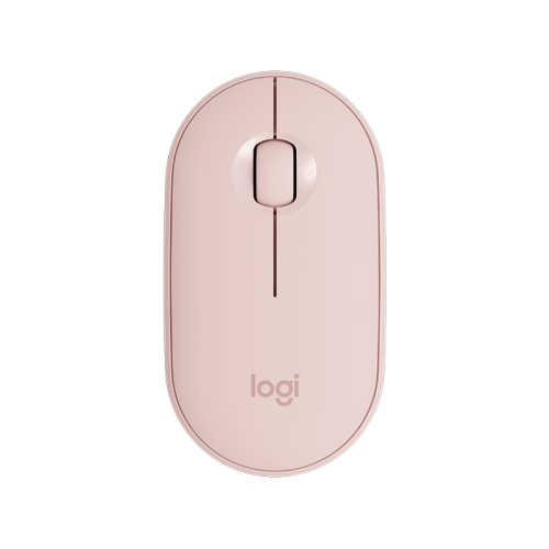 LOGITECH M350 Pebble Kablosuz Mouse (Rose) İnce ve Sessiz (910-005717)