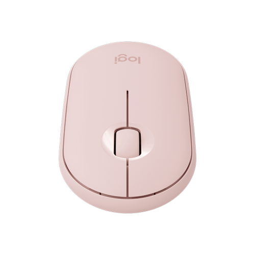 LOGITECH M350 Pebble Kablosuz Mouse (Rose) İnce ve Sessiz (910-005717)