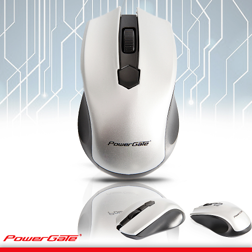 PowerGate D302 Kablosuz Nano 2.4Ghz WiFi MOUSE (Gri-Siyah)