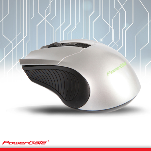 PowerGate D425B Kablosuz Nano 2.4Ghz WiFi MOUSE (Gri-Siyah)