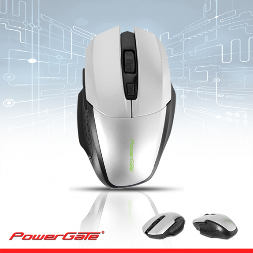 PowerGate D440G Kablosuz Nano 2.4Ghz WiFi MOUSE (Gri-Siyah)