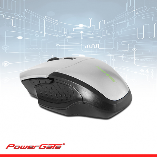 PowerGate D440G Kablosuz Nano 2.4Ghz WiFi MOUSE (Gri-Siyah)